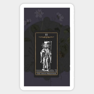 High Priestess Tarot Card - Midnight Sticker